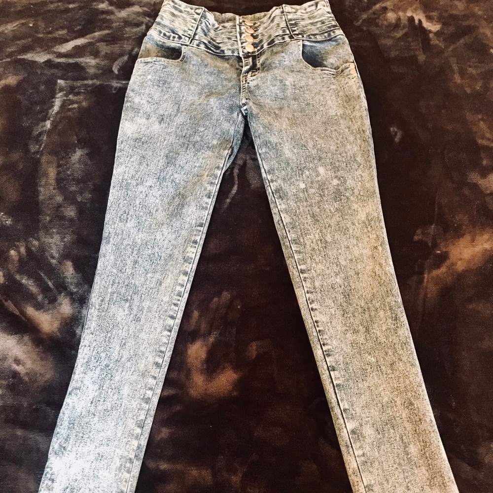 Mitzi Michel Acid Wash Butt Lift “Colombian” Jeans